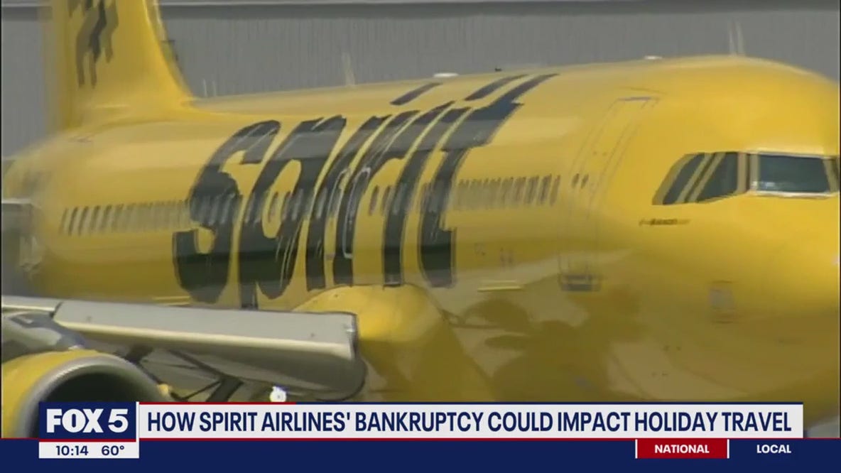 How Spirit Airlines' bankruptcy could impact holiday travel